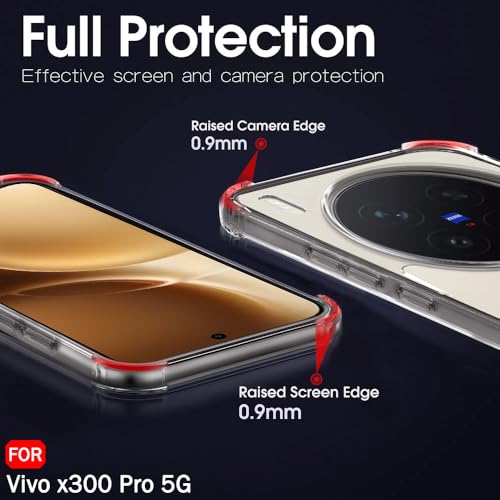 Image of TheGiftKart Crystal Clear Back Cover Case for Vivo X300 Pro 5G | Shock Proof 360 Protection | Hard Clear Back Cover Case for Vivo X300 Pro 5G (PC & TPU, Transparent Bumper)