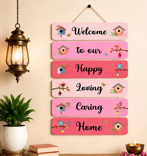 Image of Motivational Quote Wall Hanging for Home Decor | What You Think You Become, What You Feel You Attract, What You Imagine You Create MDF Wooden Wall Art | Office, Living Room & Meditation Decor (WH-42)
