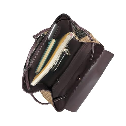 Sac à dos ordinateur portable femme en cuir imprimé noir pour le travail - 4