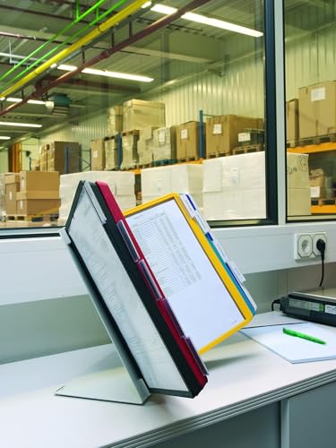 Durable Tisch-Sichttafelsystem (Vario Table 30, mit 30 Sichttafeln A4) mehrfarbig, 551000