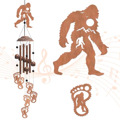 OLYCRAFT 1 Set Windspiele Für Den Außenbereich Savage Mountains-Windspiele Sympathie-Gedenk-Windspiele Eisen-Windspiele Geschenke Für Draußen Haus Garten Anhänger-Dekoration – 76.2~140 mm