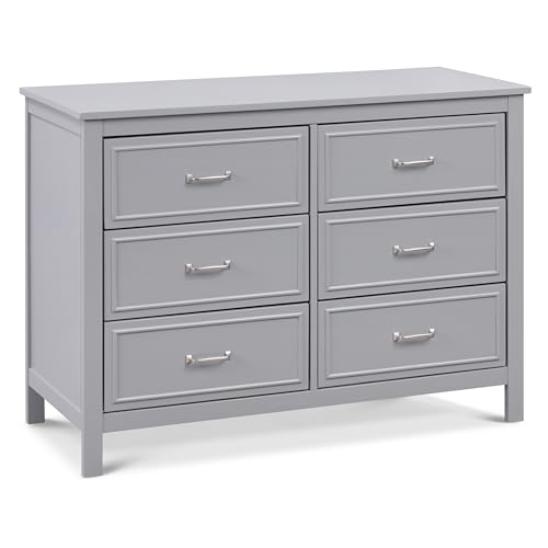 Image of Davinci Charlie 6-Drawer Double Dresser in Grey
