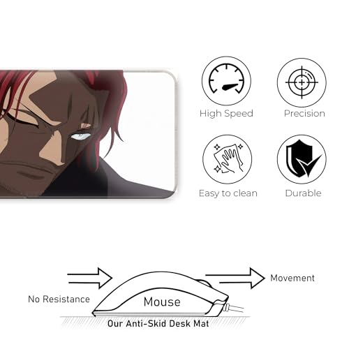 Image of Shunks Intense Close Up Brown Large Mouse Pad - Extended Gaming Mat for PC, Laptop, Desktop, Office & Accessories - 60x30CM Dynamic Motion Mousepad for Desk & Table