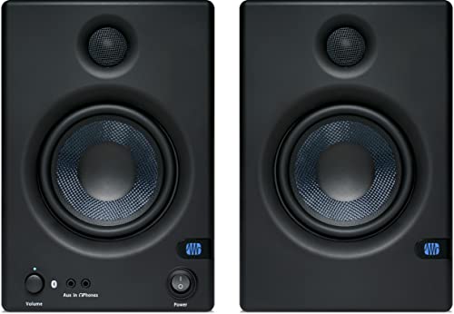 PreSonus Eris 5BT Gen 2, Altavoces Activos de Escritorio 5' con Bluetooth para Multimedia, Juegos, Producción Musical de Calidad Estudio, Potencia 100 W
