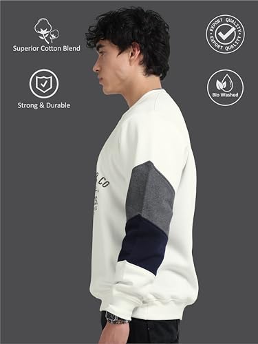 Image of STELLERS Men Oversized Sweatshirt | Premium Cotton | Feather Touch Feel | Sustainable