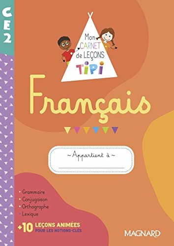 Tipi CE2 : Mon carnet de leçons de français (2022) - Cahier de l’élève: Mon carnet de leçons Tipi