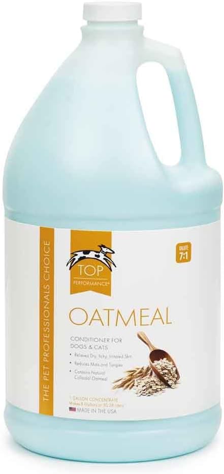 Oatmeal Shampoo Gentle for Puppy Kitten Dog Cat - Soothing Formula (1 Gallon)