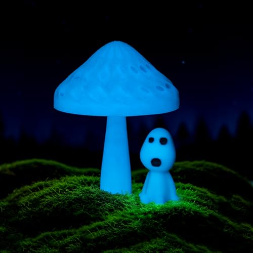 Image of IEMAI Glow in The Dark PETG Filament 1.75mm Bundle 2KG, Green+Blue Luminous 3D Printer Filament Long-Lasting Glowing & High-Brightness, Accuracy + /-0.02mm