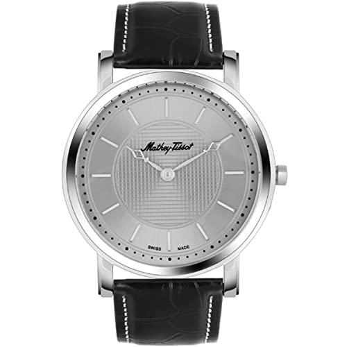 Mathey-Tissot Leather Swiss Made Analog Silver Dial Mens Watch - Hb611251Sas, Band_Black (B09NMHRZFP) Amazon Price History, Amazon Price Tracker
