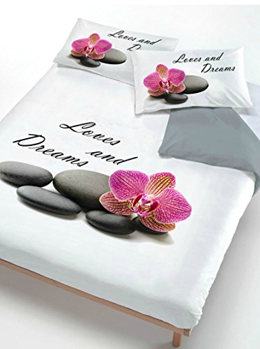 ITALIAN BED LINEN Parure Copripiumino Love And