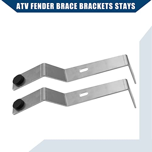 Hihaha Rear/Fender Brace Brackets Stays For Yamaha Banshee 1987-2006 / Rear Fender Braces Stays / 1 Pair/Silver Tone #TOP3