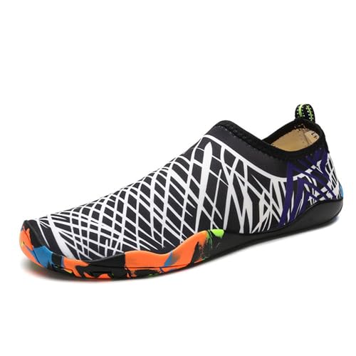 Blissbuilt Snabbtorkande lättviktsskor strand badskor pool vattenstrumpor glidfria seglingsskor fitnessskor lätta skor träningsskor inomhusskor för hav strand simbassäng kvinnor män