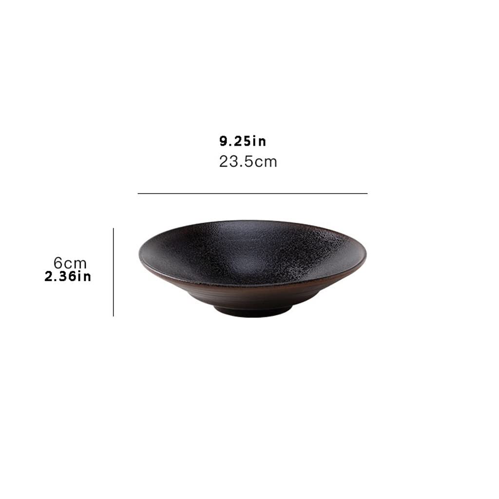 Salatschüssel Retro Salatschüssel Keramik Dessertschale Premium Getreideschale Ramen Suppenschüssel Zarte Reisschale Mikrowellen- und Spülmaschinengeeignet Obstschale (B)