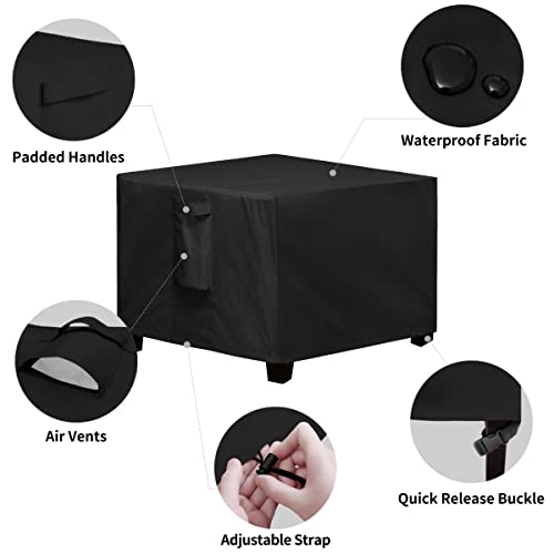 Easy-Going Waterproof Square Patio Ottoman Cover #TOP24