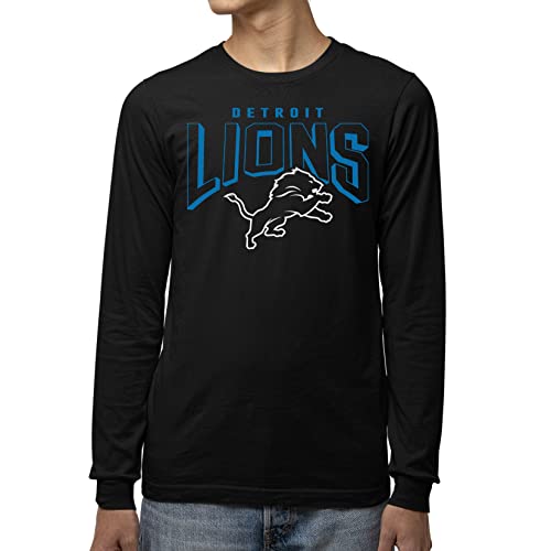 Junk Food Clothing x NFL - Detroit Lions - Bold Logo - Unisex Adult Long Sleeve T-Shirt for Men and Women - Size X-Large by Junk Food - Used condition - US$8.10