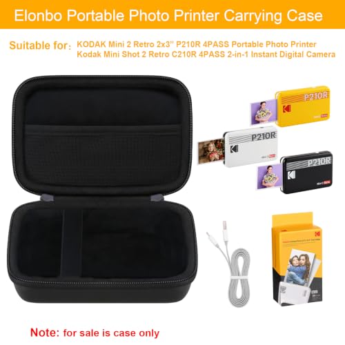 Image of Elonbo Carrying Case for KODAK Mini 2 Retro 2x3 Portable Photo Printer