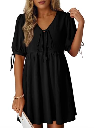 Dokotoo Summer V Neck A-Line Mini Dress