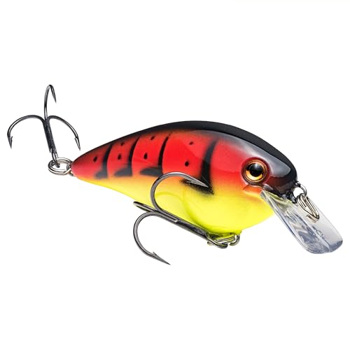 Strike King KVD 1.5 Squarebill Fishing Lure, Green Tomato