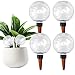 XUDUOO Bewässerungskugeln, 4 Stück Pflanzen Bewässerung, Selbstbewässerung Bewässerungskugel groß, Automatische Transparente Pflanzenbewässerung von Zimmer Balkon und Gartenpflanzen Anschluss (B)