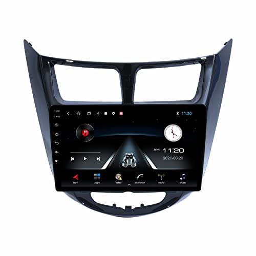 Image of 9 Inches Advanced Car Radio Receiver Android 10 System for Hyundai Verna Fluidic with 2GB /16GB RAM & ROM, Gorilla Glass /Full HD Display /WiFi /GPS /SWC and HD Parking Camera /CP