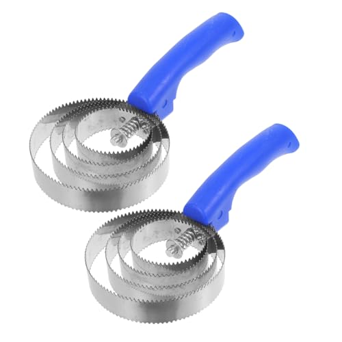 COSMEVIVI Stainless Steel Horse Hair Brush 2 Pcs Horse Grooming Combs for Horses Cattle Easy to Clean -Slip Handle for a Healthy Beautiful Coat Random