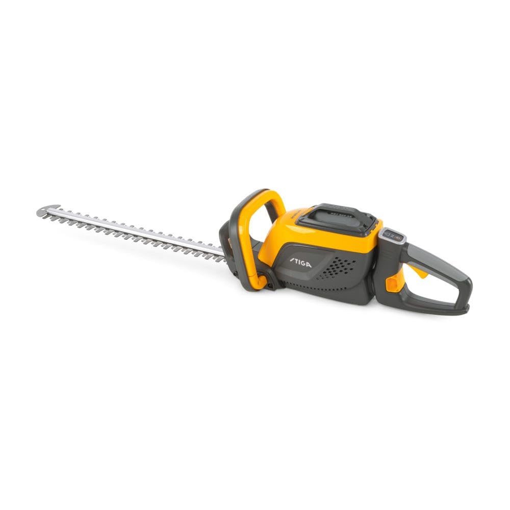 STIGA Akku-Heckenschere SHT 500 AE, 58cm Doppelklinge, 27mm Zahnabstand, 420W mit Bürsten, Akku und Ladegerät NICHT enthalten