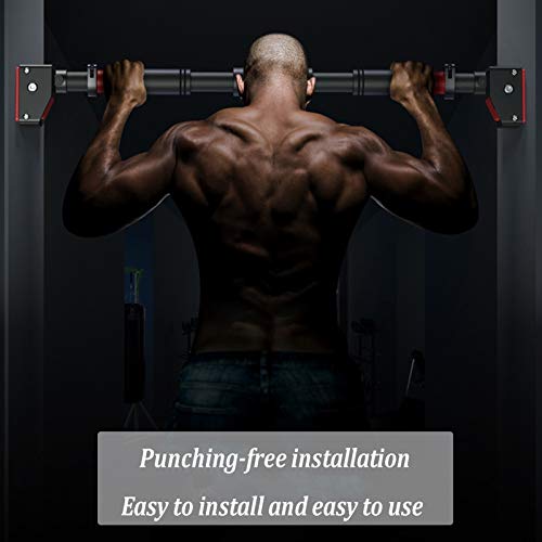Barre De Traction Portable Murale, Corridor De Porte Et Barre D'entraînement De Fitness, 72-177 Cm, Charge De Sécurité 350 Kg – Image 3