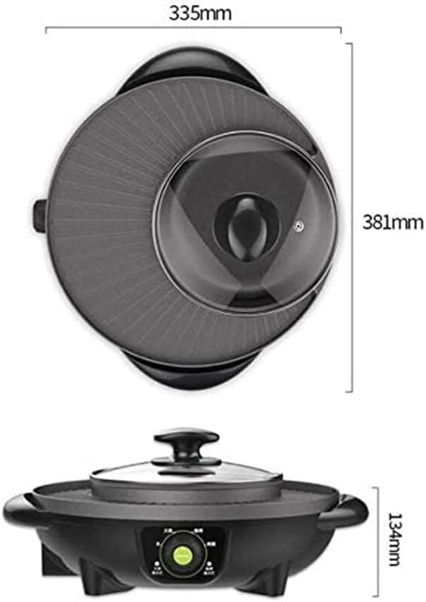 Multifunctional Electric Hot Pot Plate, Double Grilling Hot Pot, Integrated Kitchen Pot, Electric Grill, Convenient Integrated Shabu-Shabu
