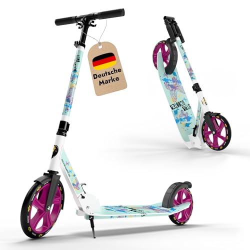 STAR SCOOTER Aluminium Kickscooter Roller Kinderroller Tretroller für Jungen und Mädchen ab 6-7...
