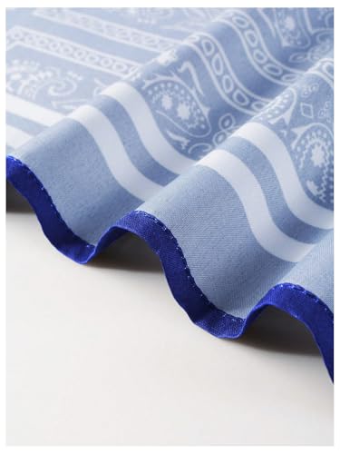 Men's 2 Piece Summer Outfits Paisley Boho Short Sleeve Button Down Shirts and Short Sets Tracksuit3