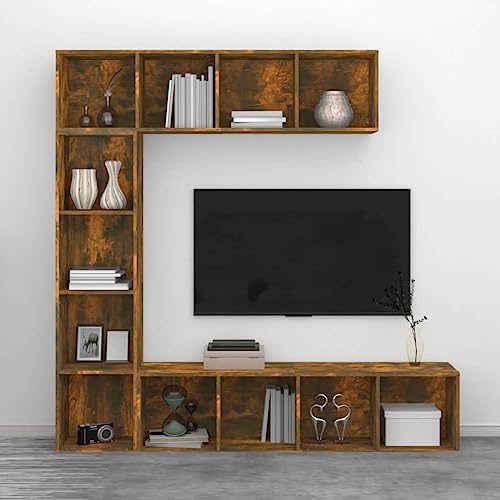 Estantería de madera para salón de 180 cm que transforma el ambiente de su hogar 6