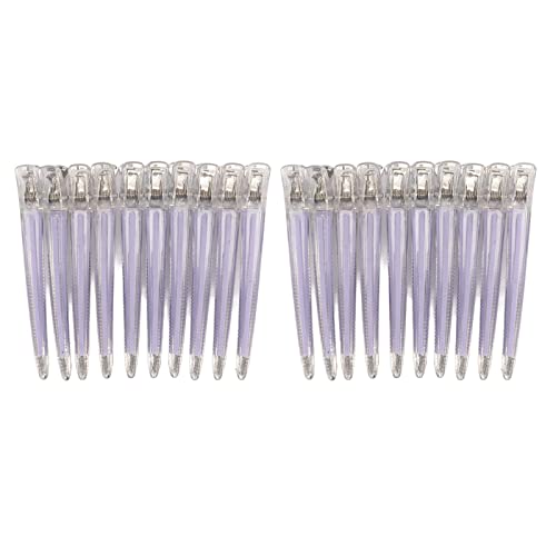 Fermagli per Capelli dada 30 Confezioni, Fermagli per Sezionamento per Impostazione Ricci Antiscivolo per Estensioni dei Capelli, Argento, Strumento Portatile per