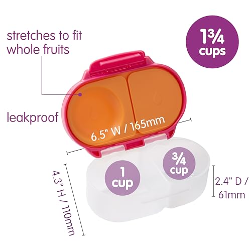 Image of b.box Snack Box, Snack Containers for Kids, Kids Lunch Box, Toddler Snacks