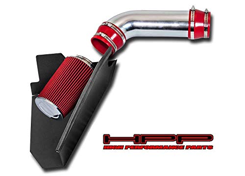 High Performance Parts Heat Shield Air Intake Kit & Red Filter Combo Compatible for 96-99 Chevy/GMC C1500 V8 5.0L / 5.7L V8 -  HI-CH-03RD