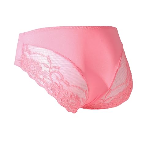 Mens Lace Sissy Panties With Pouch See Through Sexy Lingerie Feminine Underwear For Men -3xl Size...
