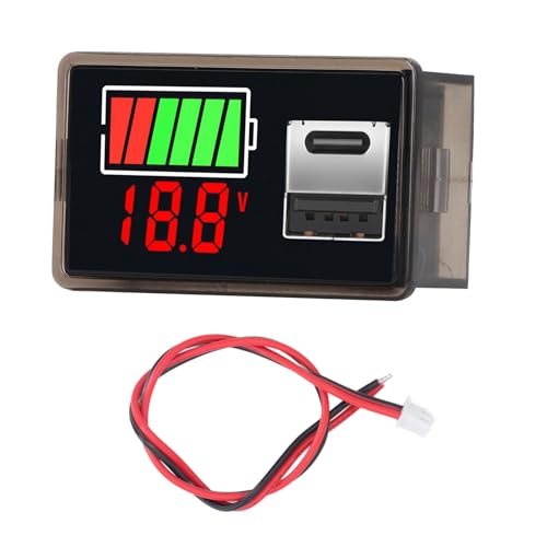 Generic Digital Battery Meter, Low Voltage Low Voltage Warning Battery Monitor for RV (Blue Backlight)
