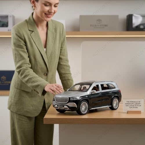 Image of 1:24 Mercedes Benz GLS600 Maybach Toy Car - Luxury Diecast Model with Sound & Light, Pull Back Action Kids Toy Car Gift for Boys & Girls [Multicolor] [Pack of 1]