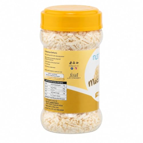 Image of Nutra Vita Freeze Dried fine Mozzarella Cheese Flakes | 400 Grams |