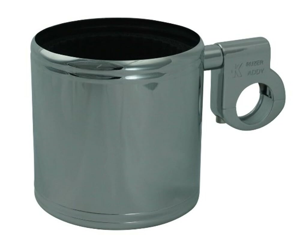 King Kaddy Bar Clamp Mount Street Motorcycle Accessories - Chrome/One Size