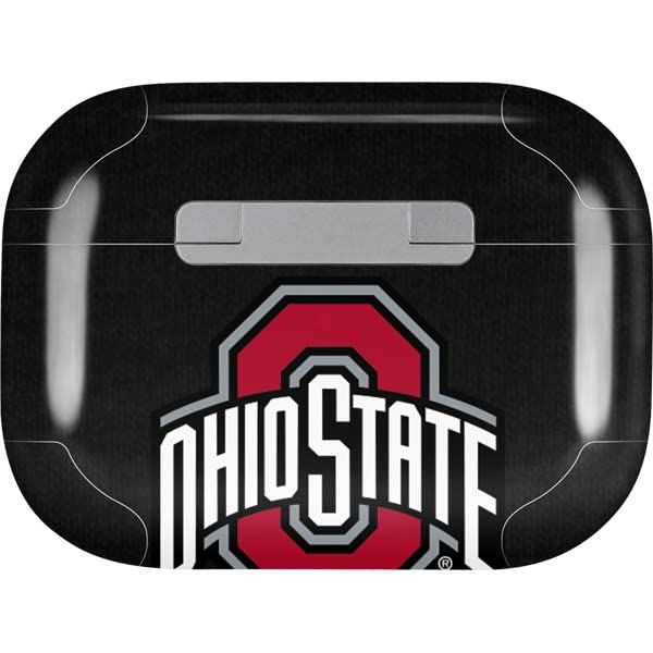 Skinit Decal Audio Skin Compatible with AirPods Pro 2nd Gen - Officially Licensed Ohio State University OSU Buckeyes Black Design
