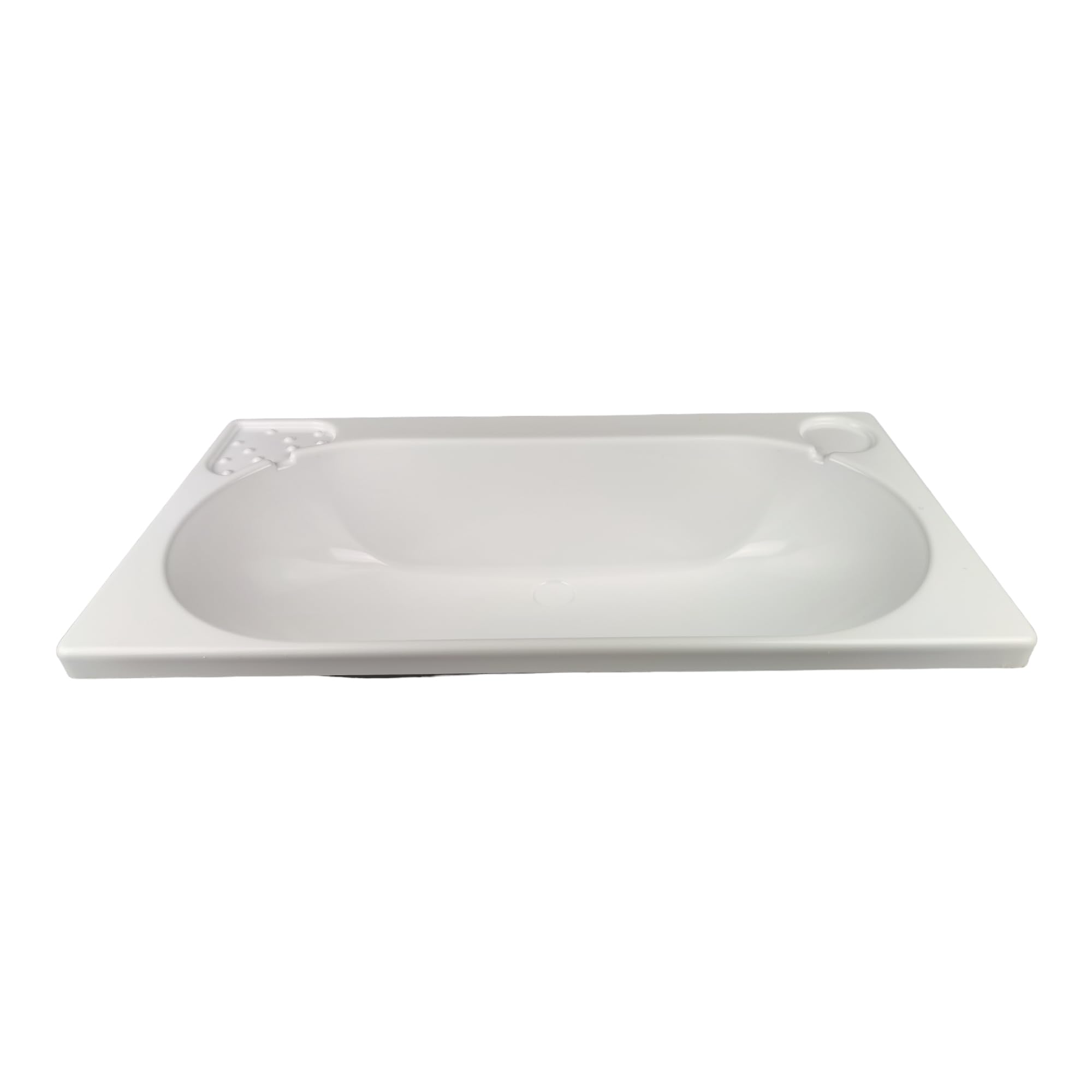 Waschbecken rechteckig Wohnmobil Caravan Kunststoff weiß 66 x 34 x 16 cm