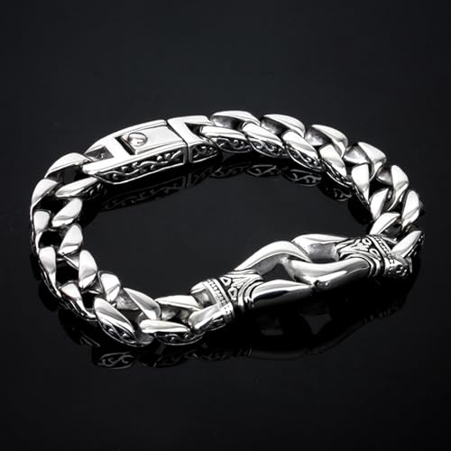 Pulsera de cuentas de acero inoxidable para hombre miniatura 3