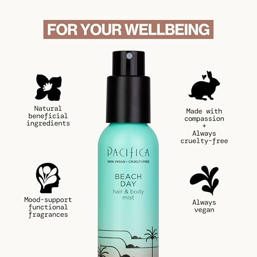 image for Pacifica Beach Day Hair Mist Perfume & Full Body Spray for Women - Bod