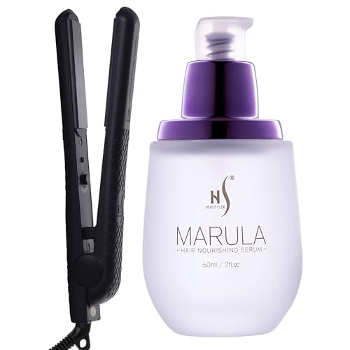 Conjunto HerStyler Serum Marula y Plancha Pelo miniatura 1