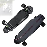 ✅【FREINAGE FLUIDE À 4 VITESSES】Le longboard électrique pour adultes est équipé d'une télécommande à 4 vitesses permettant de changer facilement de vitesse, améliorant ainsi l'équilibre et les compétences de pilotage des adolescents et des débutants. Son système de contrôle sensible assure un contrôle précis de la vitesse et un freinage fluide. Plus sûr que les skateboards traditionnels.