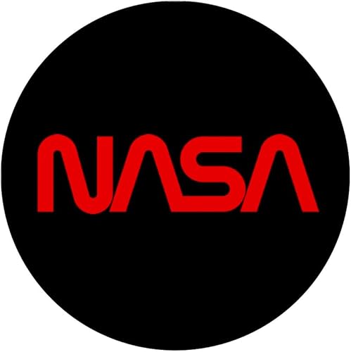 Miniatura 3 de Nasa Worm Logo Vintage Retro Rojo PopSockets PopGrip Agarre intercambiable para teléfonos y tabletas