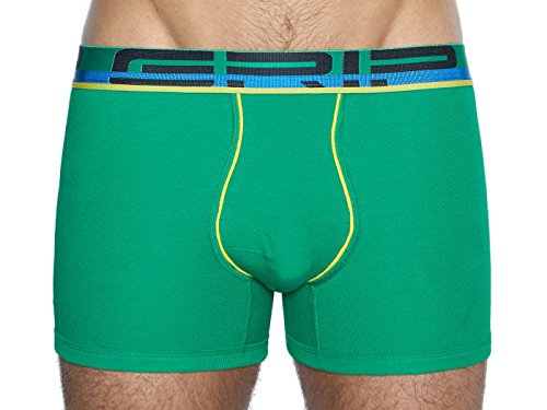 C-IN2 Men's Grip Compression Boxer Brief, Amazon Green, Small