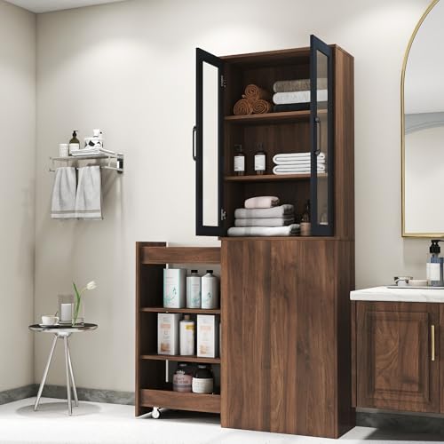 XUOXFUTZIG Tall Kitchen Pantry Cabinet, 70.87" H Modern Wooden Display