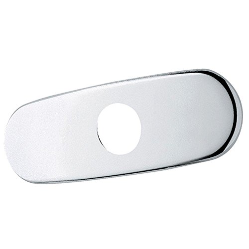Grohe 07 551 000 6-Inch Euro Escutcheon Plate For Covering Unused Mounting Holes, StarLight Chrome