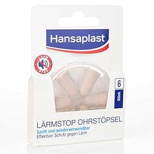 5 stuks Hansaplast geluidstop, 5 x 6 stuks